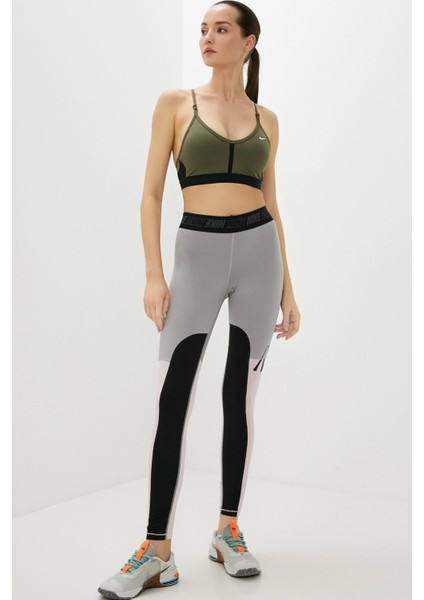 Dri Fit Indy V Neck Light Support Womens Bra Khaki Kadın Sporcu Sütyeni Haki indirimleri