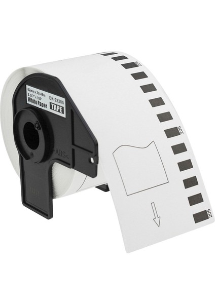 62MM Sürekli Termal Etiket, 30 Metre, Hızlı ve Güvenilir Baskı Için Ideal