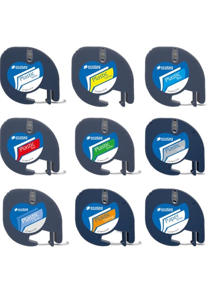 Sarı Plastik Şerit Etiket 12 mm x 4 M, Dayanıklı ve Çok Amaçlı Kullanım Için Uygun fırsatları