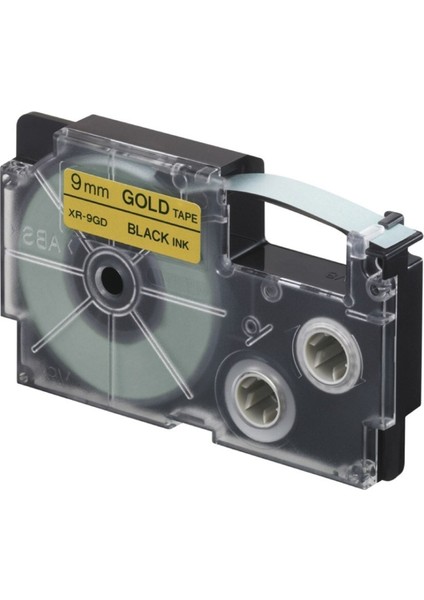 Altın ve Siyah Renkli Etiket Yazıcı Kartuşu, Kaliteli Baskı ve Dayanıklılık Sağlar