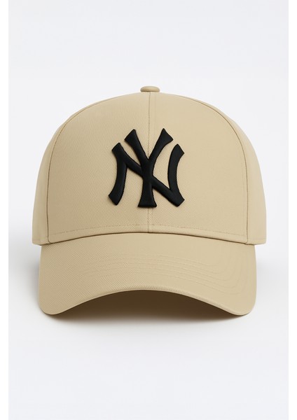 Ny New York Nakış Unisex Beyzbol Bej Şapka Kadın Şapka Erkek Şapka Yazlık Şapka