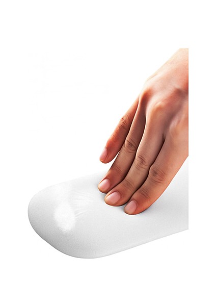 Bilek Destekli Klavye Pad - Kaymaz Klavye Destek Pedi - Keyboard Pedi - Oval Klavye Pedi - Klavye Desteği ( 1 Adet )