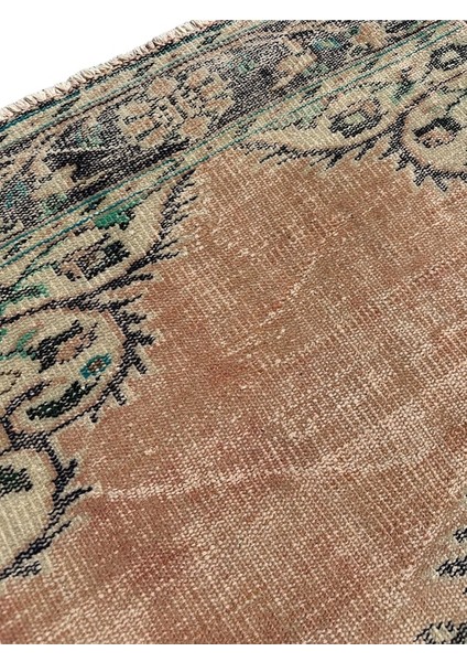 El Dokuma Eskitme Turuncu Halı 80X290 Vintage Yolluk Yün Kök Boya Turuncu modelleri