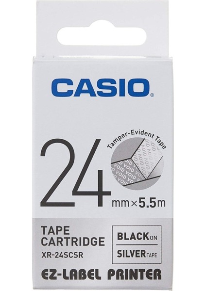 Gümüş Renk Güvenlik Etiketi, Zemin Üzerine Voıd Baskı, XR-24SCSR