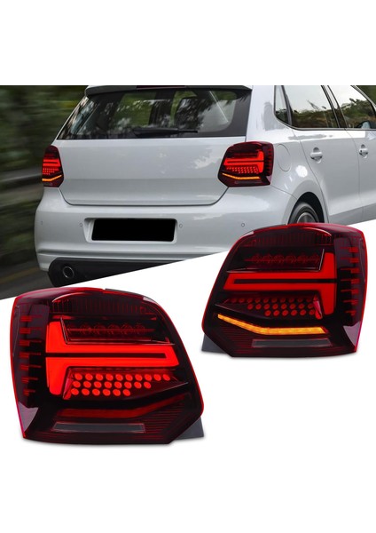 Vw Polo 6r 09.14 Animasyonlu Kırmızı Ledli Arka Stop Lambası