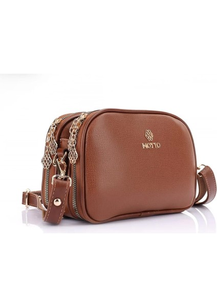 Üç Bölmeli Açık Kahverengi Çapraz Çanta fiyatları