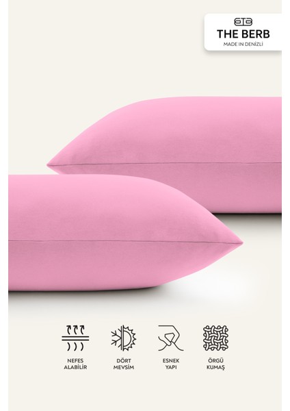 | 2'li Penye Yastık Kılıfı Seti | %100 Pamuk | 50 X70 | Fermuarlı | Jersey Kumaş modelleri