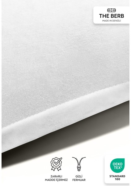 | 2'li Penye Yastık Kılıfı Seti | %100 Pamuk | 50 X70 | Fermuarlı | Jersey Kumaş fiyatları