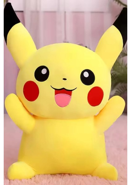 Büyük Boy Pokemon Pikachu Peluş Oyuncak Pokemon Pikaçu Oyuncak 35 cm
