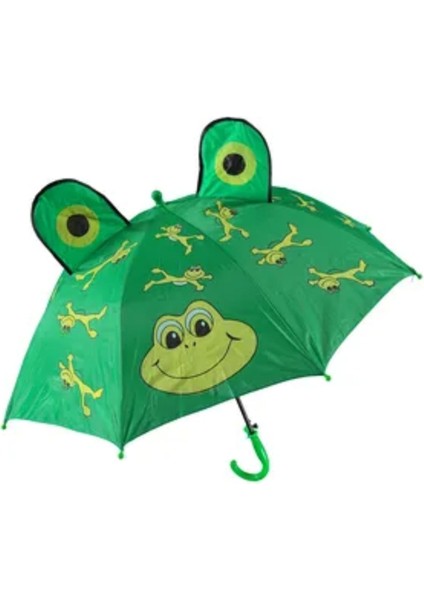 Eğlenceli Kulaklı ve Düdüklü 8 Telli Çocuk Şemsiyesi – 59 cm