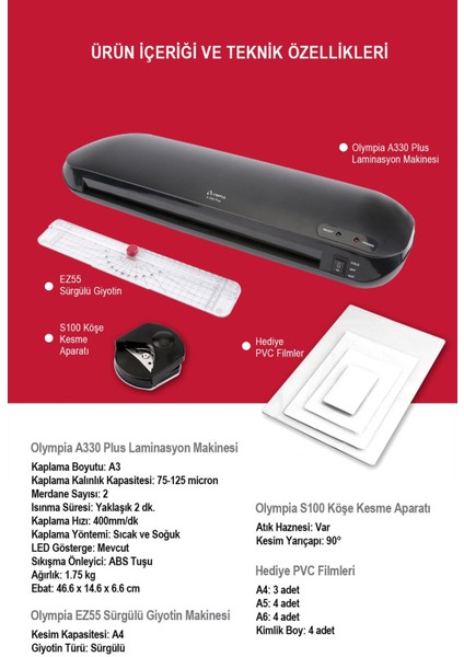 4'ü 1 Arada A3 Laminasyon Makinesi, Yüksek Kalite ve Kolay Kullanım Sunar fiyatları