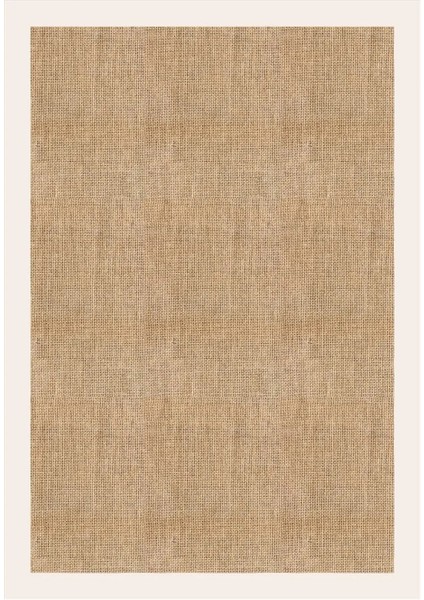 Dijital Kaymaz Yıkanabilir Jüt Görünümlü Beyaz Çerçeveli Salon Halısı Mutfak Halısı Yolluk DC-7024 fiyatları