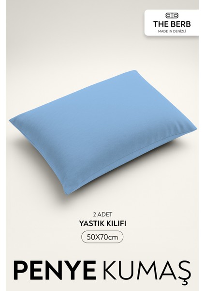 | 2'li Penye Yastık Kılıfı Seti | %100 Pamuk | 50 X70 | Fermuarlı | Jersey Kumaş fiyatları