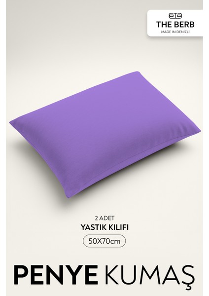 | 2'li Penye Yastık Kılıfı Seti | %100 Pamuk | 50 X70 | Fermuarlı | Jersey Kumaş fırsatları