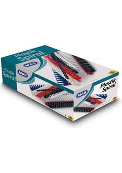 Lacivert 8 mm Plastik Spiral, 100 Adet, Dayanıklı ve Kullanışlı Ürün.
