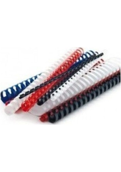 Beyaz Plastik Spiral 38 Mm, 50 Adet, Dayanıklı ve Kullanışlı Ürün