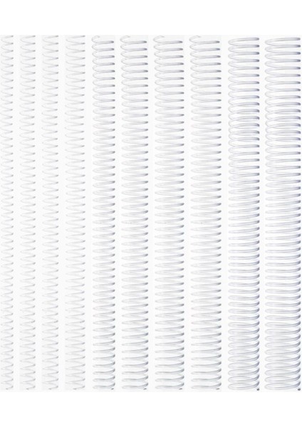 Şeffaf Plastik Spiral Helezon 100'LÜ, 10 Mm, Paket Halinde, Dayanıklı ve Esnek Kullanım