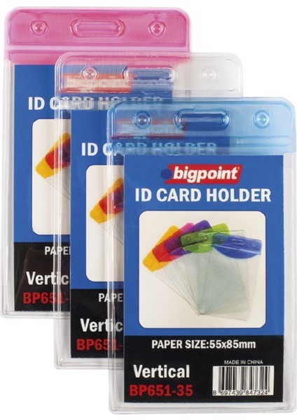 Dikey Şeffaf Kart Poşeti, 55X85MM, Koruma ve Taşıma Için Uygun fiyatları