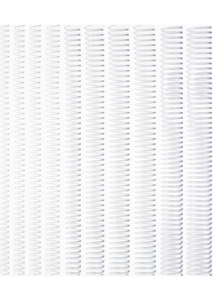 Şeffaf Plastik Helezon Spiral 12MM 100'LÜ (4:1) Çok Amaçlı ve Dayanıklı Set