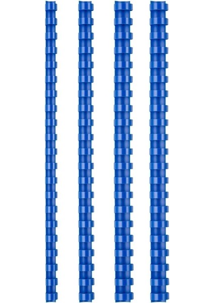 Mavi Plastik Spiral 10 Mm, 100'LÜ Paket, Kaliteli ve Dayanıklı Kutu ile Sunulur