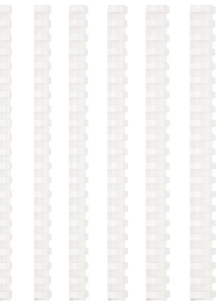 Beyaz Plastik Spiral 51 Mm, 50'li Paket, Dayanıklı ve Kullanışlı Ürün