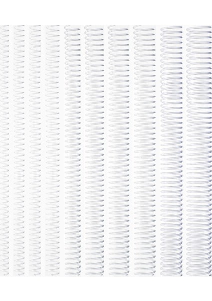 Şeffaf Plastik Helezon Spiral 22 Mm, 50 Adet, Güçlü ve Dayanıklı Malzeme.