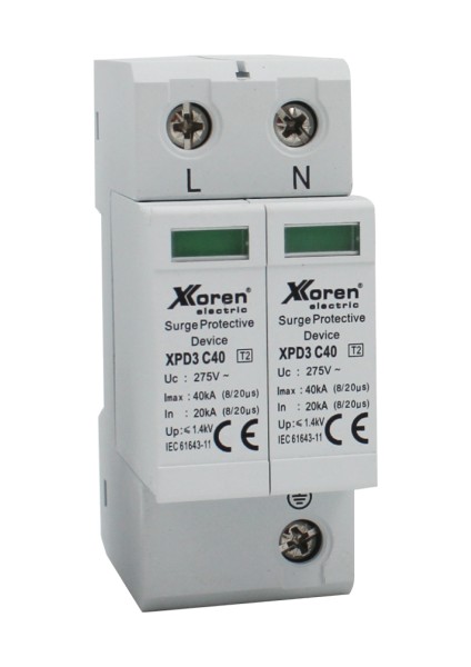 1p+N Kutuplu C Sınıfı 275V Ac Parafudr Sayaç Sonrası