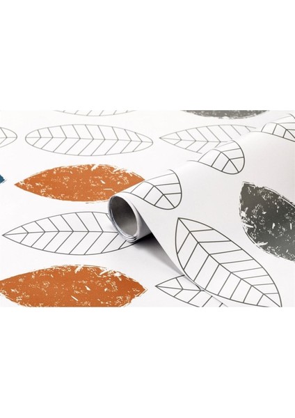 Yapışkanlı Folyo, 2m, Yaprak Desen, No:66, 12'li Kutu