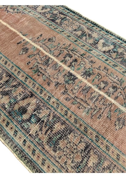 Patchwork Eskitme Halı 90X280 Turuncu %100 Yün Vintage Yolluk Turuncu modelleri
