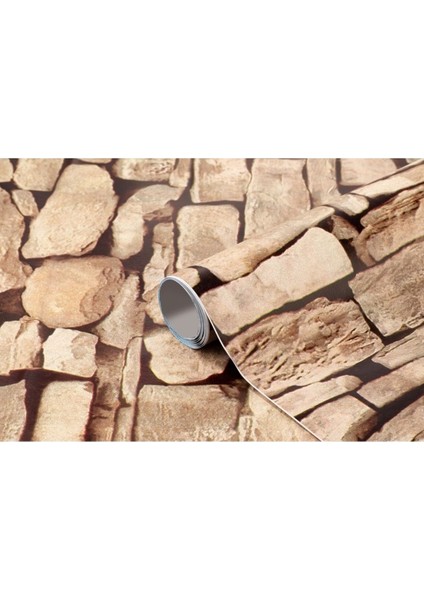 Mermer Desenli Yapışkanlı Folyo 2m, 12'li Paket, Şık ve Dayanıklı Dekorasyon Malzemesi