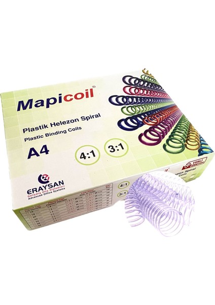 Şeffaf 16MM Plastik Helezon Spiral, 100 Adet, 36 Lop, Dayanıklı ve Kullanışlı Ürün