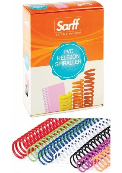 10MM Şeffaf Pvc Helazon Spiral, 200 Adet, Dayanıklı ve Çok Amaçlı Kullanım