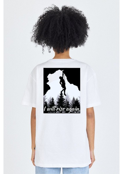 Unisex Ön Arka Baskılı T-Shirt