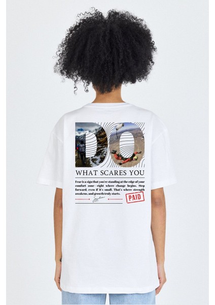 Unisex Ön Arka Baskılı T-Shirt