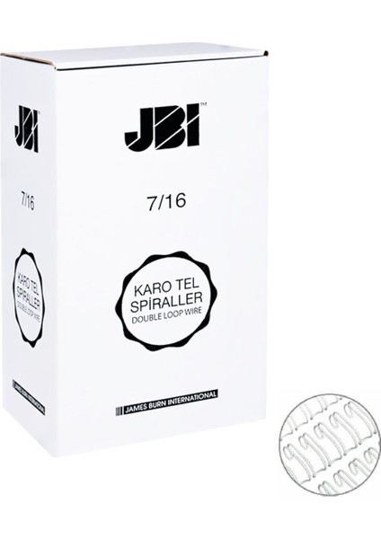 7/16 Beyaz Jbı Karotel Kutu 100 Adet, Dayanıklı ve Kullanışlı Paketleme Çözümü