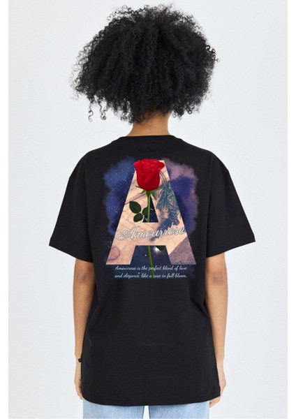 Unisex Ön Arka Baskılı T-Shirt