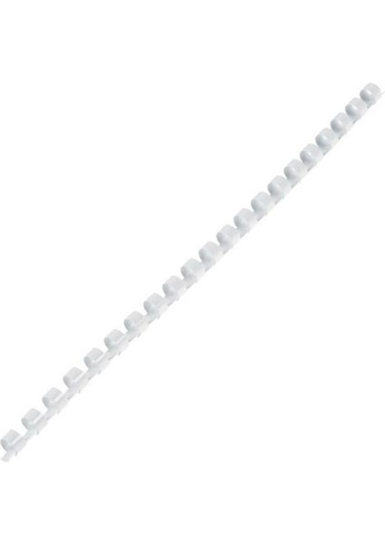 12MM Beyaz Plastik Spiral, 100 Adet, Dayanıklı ve Kolay Kullanımlı Spiral