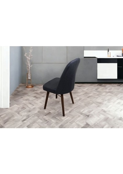 Mutfak Sandalyesi Yemek Odası Sandalyesi 1 Adet Antrasit Gri Pinoteks Ayaklı