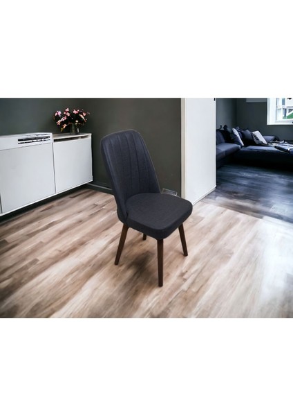 Mutfak Sandalyesi Yemek Odası Sandalyesi 1 Adet Antrasit Gri Pinoteks Ayaklı modelleri