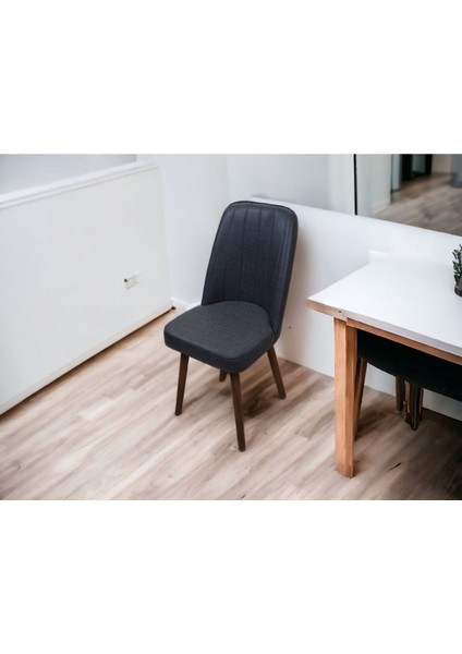 Mutfak Sandalyesi Yemek Odası Sandalyesi 1 Adet Antrasit Gri Pinoteks Ayaklı fırsatları