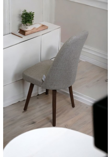 Mutfak Sandalyesi Yemek Odası Sandalyesi 6 Adet Koyu Krem Pinoteks Boyalı Ayaklı fiyatları