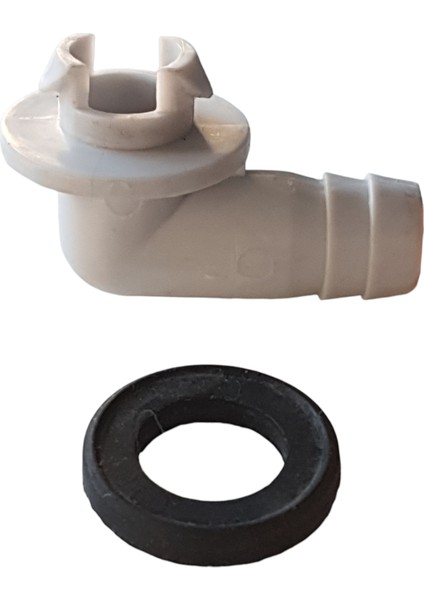 Klima Tahliye Drenaj Dirseği Contalı Orjinal 5/8 Dış Ünite Tahliye Adaptörü Piposu, Ağız Çapı 3cm, Ağız Iç Çap 1cm