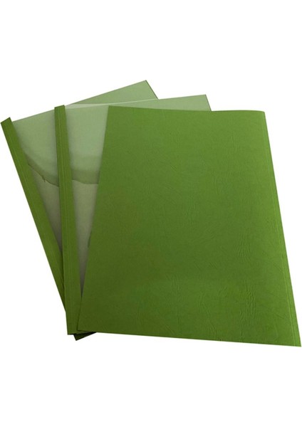 Şeffaf Yeşil Isısal Kapak, 24 Mm, 50 Adet