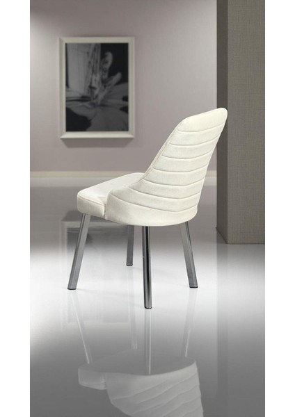 Erciyes Yaprak Sandalye Mutfak Cafe Restaurant Proje Metal Lüks Sandalye