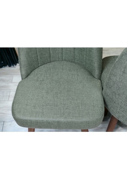 Mutfak Sandalyesi Yemek Odası Sandalyesi 4 Adet Yeşil Pinoteks Ayaklı modelleri