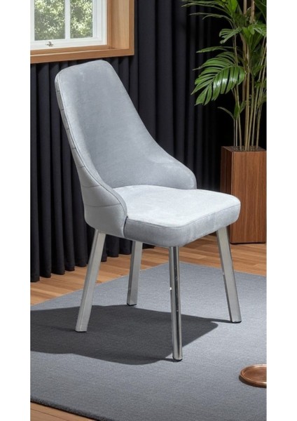 8 Adet Erciyes Sandalye Mutfak Cafe Restaurant Proje Metal Lüks Sandalye modelleri