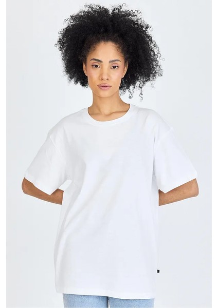 Unisex Oversize Sıfır Yaka T-Shirt