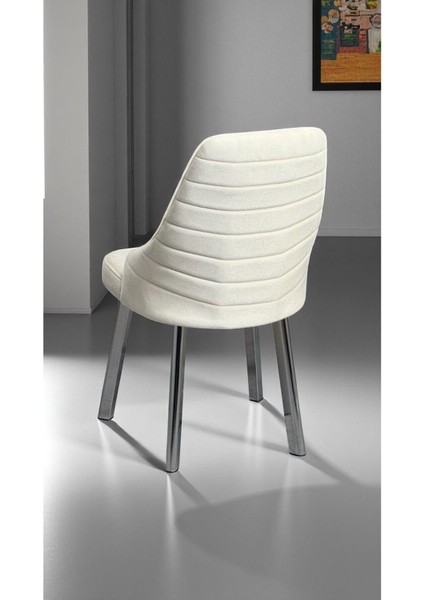 6 Adet Erciyes Sandalye Mutfak Cafe Restaurant Proje Metal Lüks Sandalye indirimleri