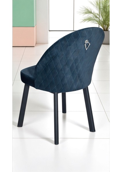 4lü Ritim Sandalye Metal Ayaklı Lüks modelleri