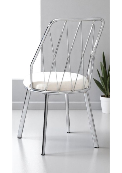 Yıldız Pro Demir-Metal 6 Adet Kaplamalı Tel Sandalye Cafe Restaurant Sandalyesi Babyface fiyatları